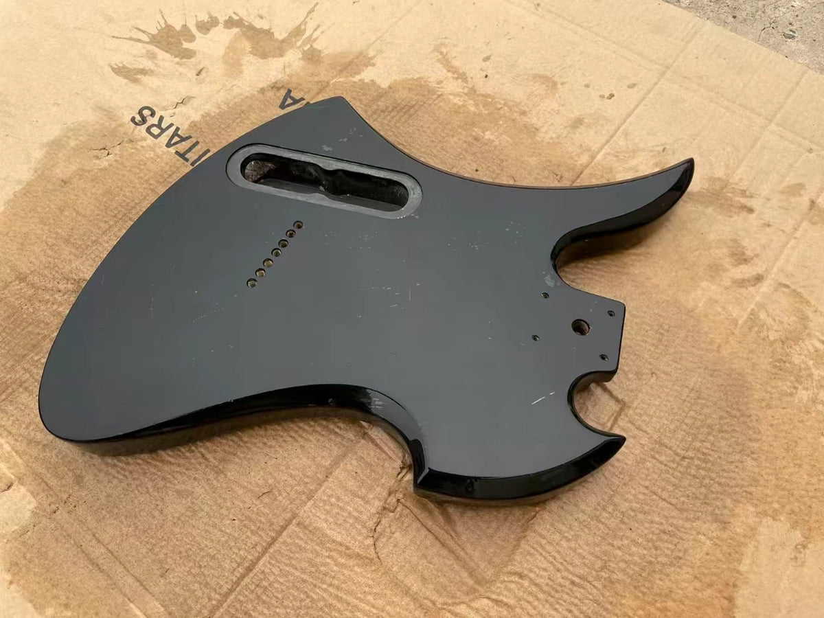 Black 7 String Guitar Body Fit Mockingbird DIY Project