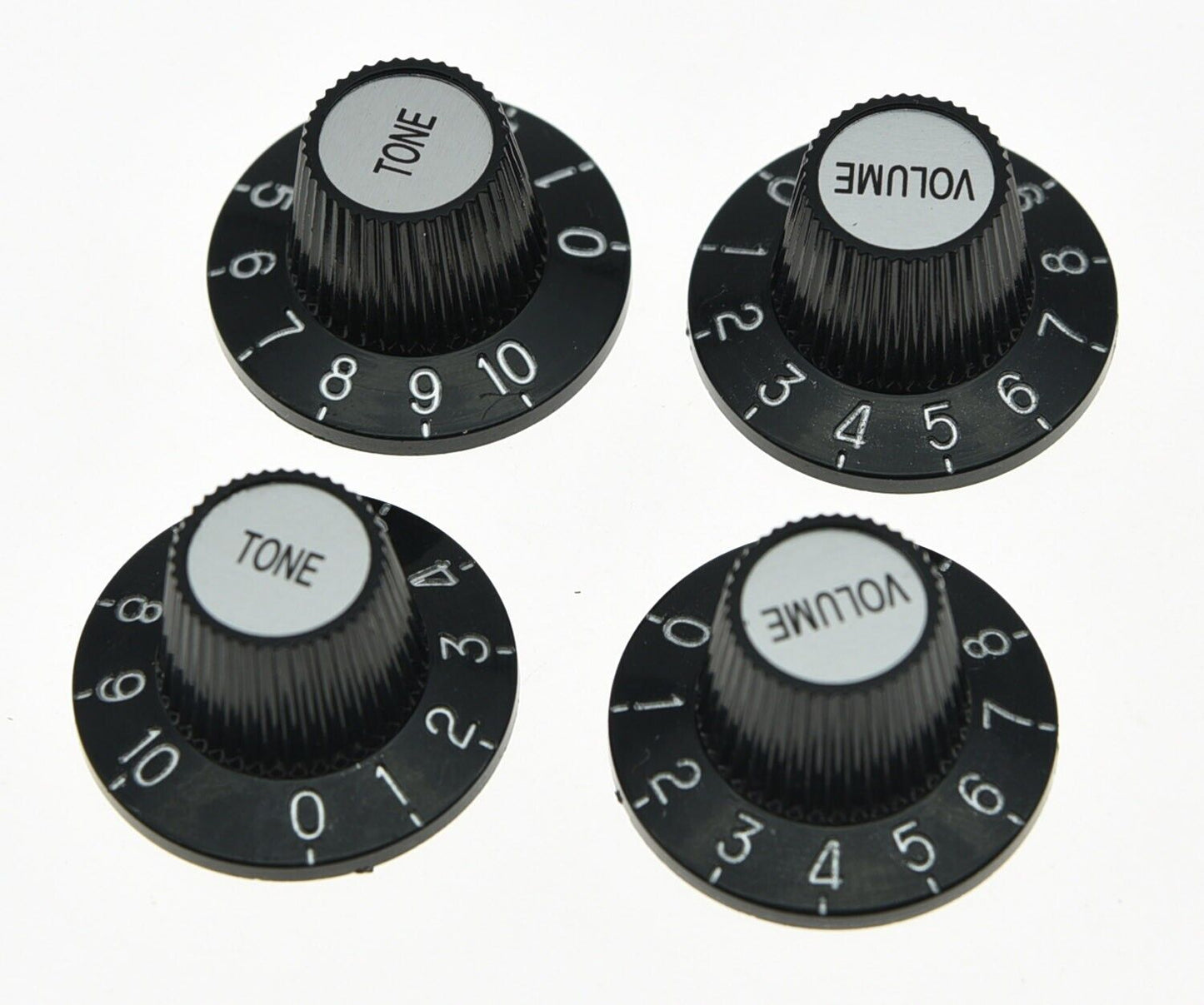 4pcs Black Witch Hat Volume Tone Control Knobs Fit Epiphone,Fender,Peavey,Burny