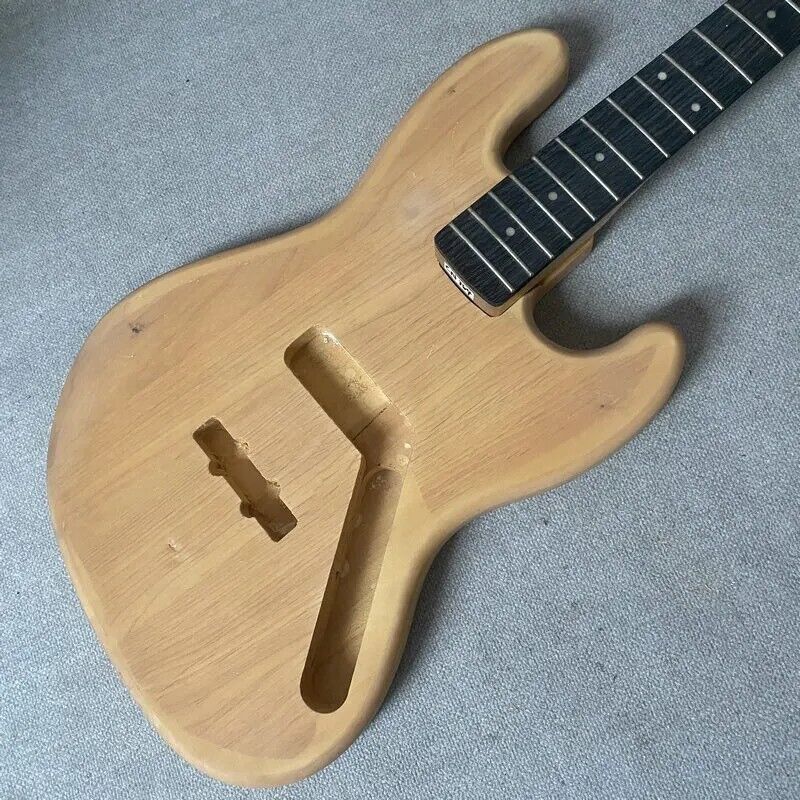 4 String Bass Guitar Body with Maple Neck, Rosewood Fretboard Fit Jazz Bass JB
