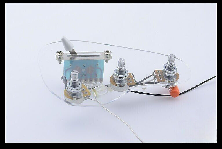 Electric Guitar Wiring Harness ( 3x 500K Pots + 5-Way Switch + Jack ) 1 Set For Stratocaster Strat