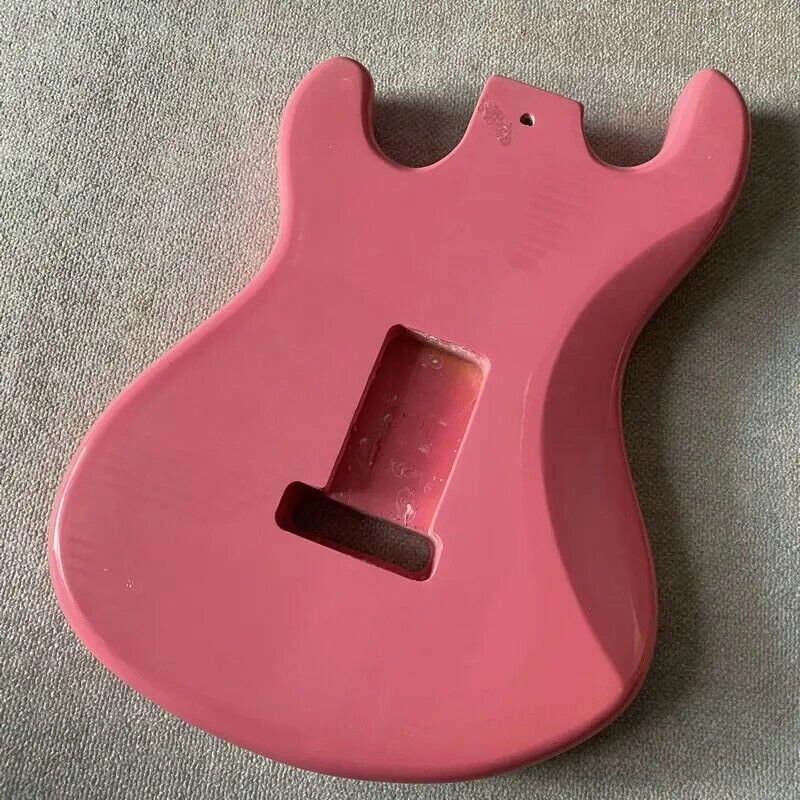 Pink Glossy Finish Guitar Basswood Body Fit Stratocaster ST
