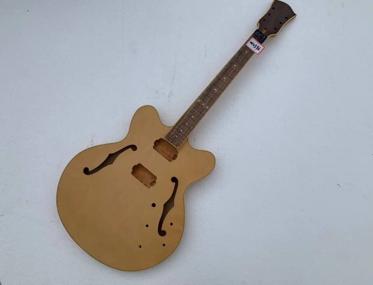 DIY Project Semi Hollow Jazz Guitar Body, with Maple Neck, Rosewood Fretboard