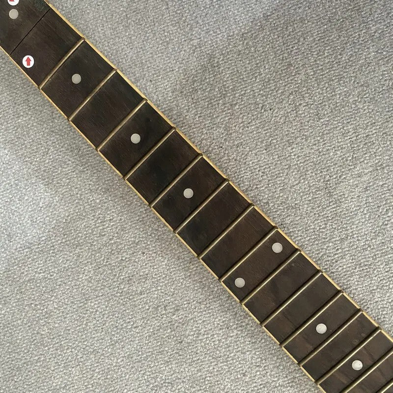 Grey Maple Wood Electric Guitar Neck, Rosewood 24 Frets Fingerboard