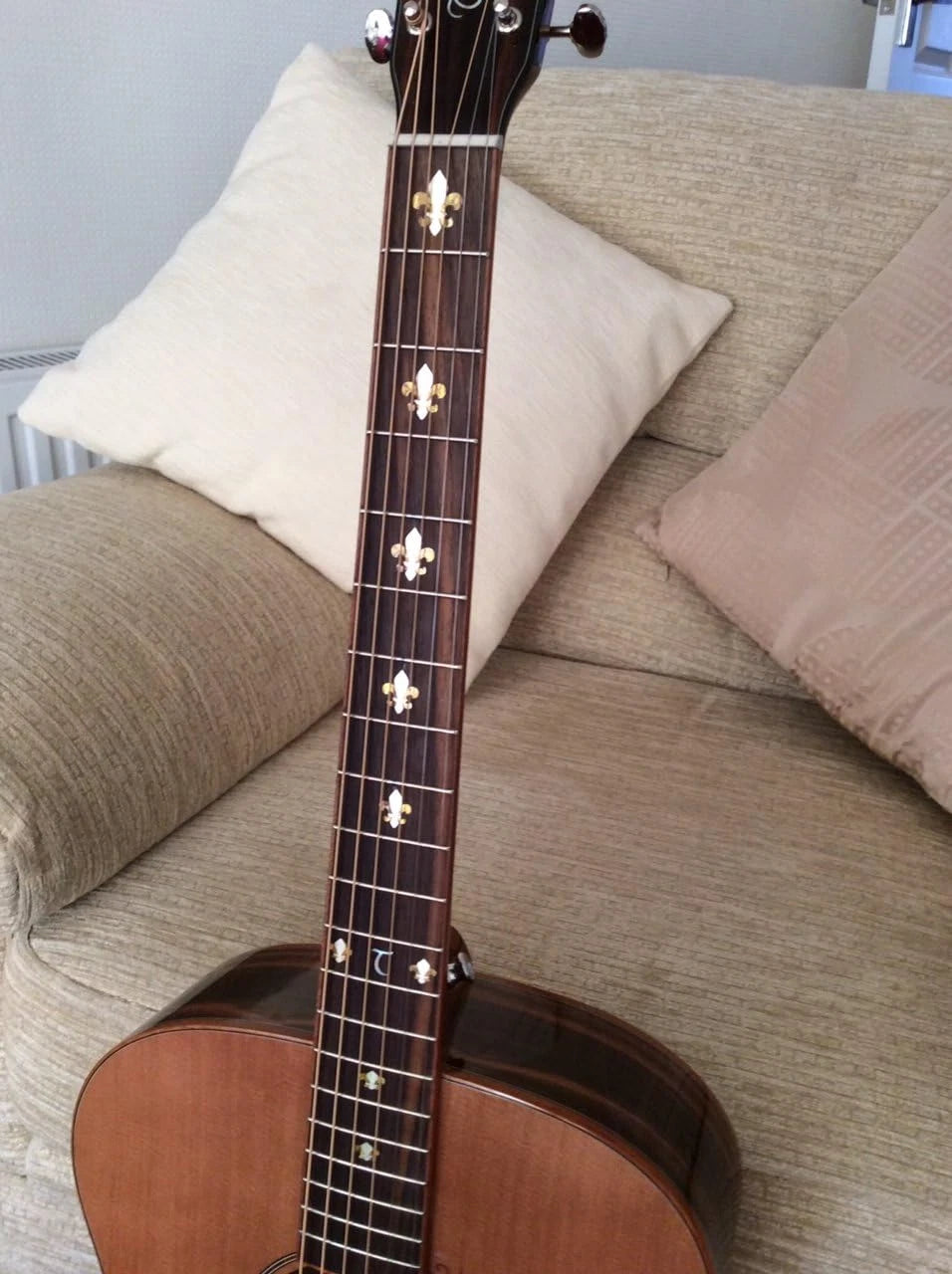 Lily Flower Guitar Fingerboard Fret Markers Inlay Stickers