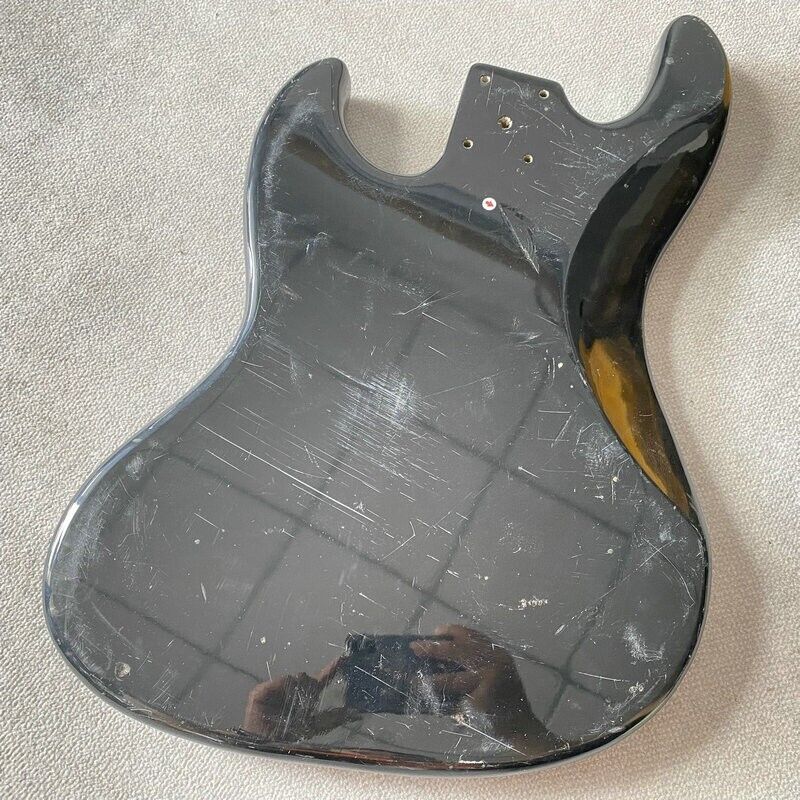 Glossy Black Solid Basswood Bass Body For Jazz Bass