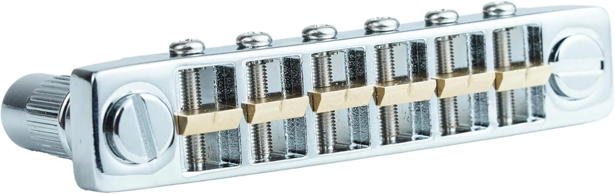 Aluminum Guitar Tune O Matic Bridge with Brass Saddles