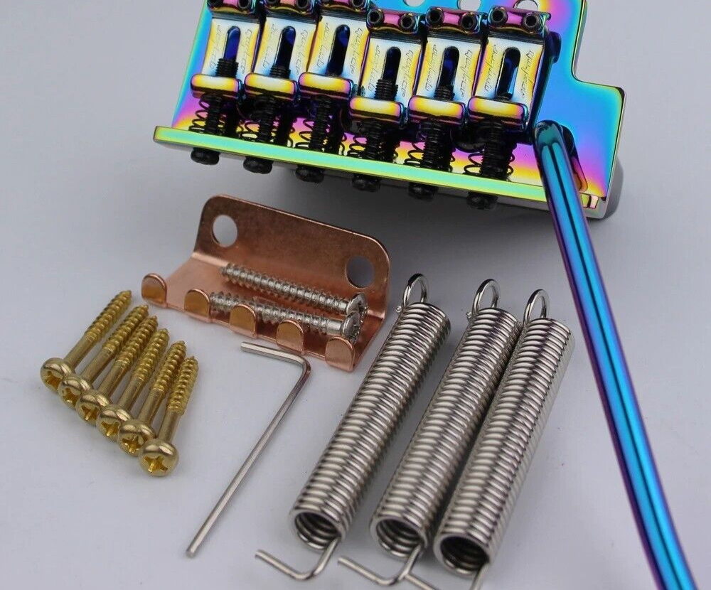 Rainbow Finish Vintage Guitar Bridge Tremolo For Fender Stratocaster Strat