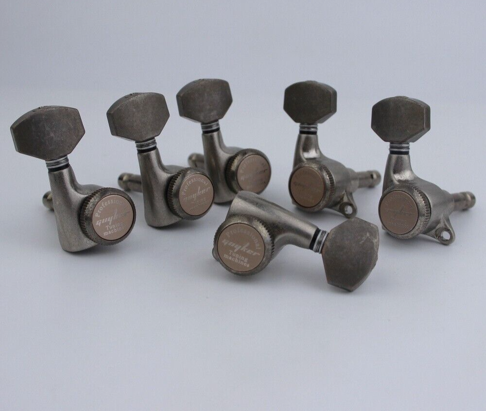 6R Aged Relic Guitar Lock Tuning Pegs Keys For Stratocaster Telecaster
