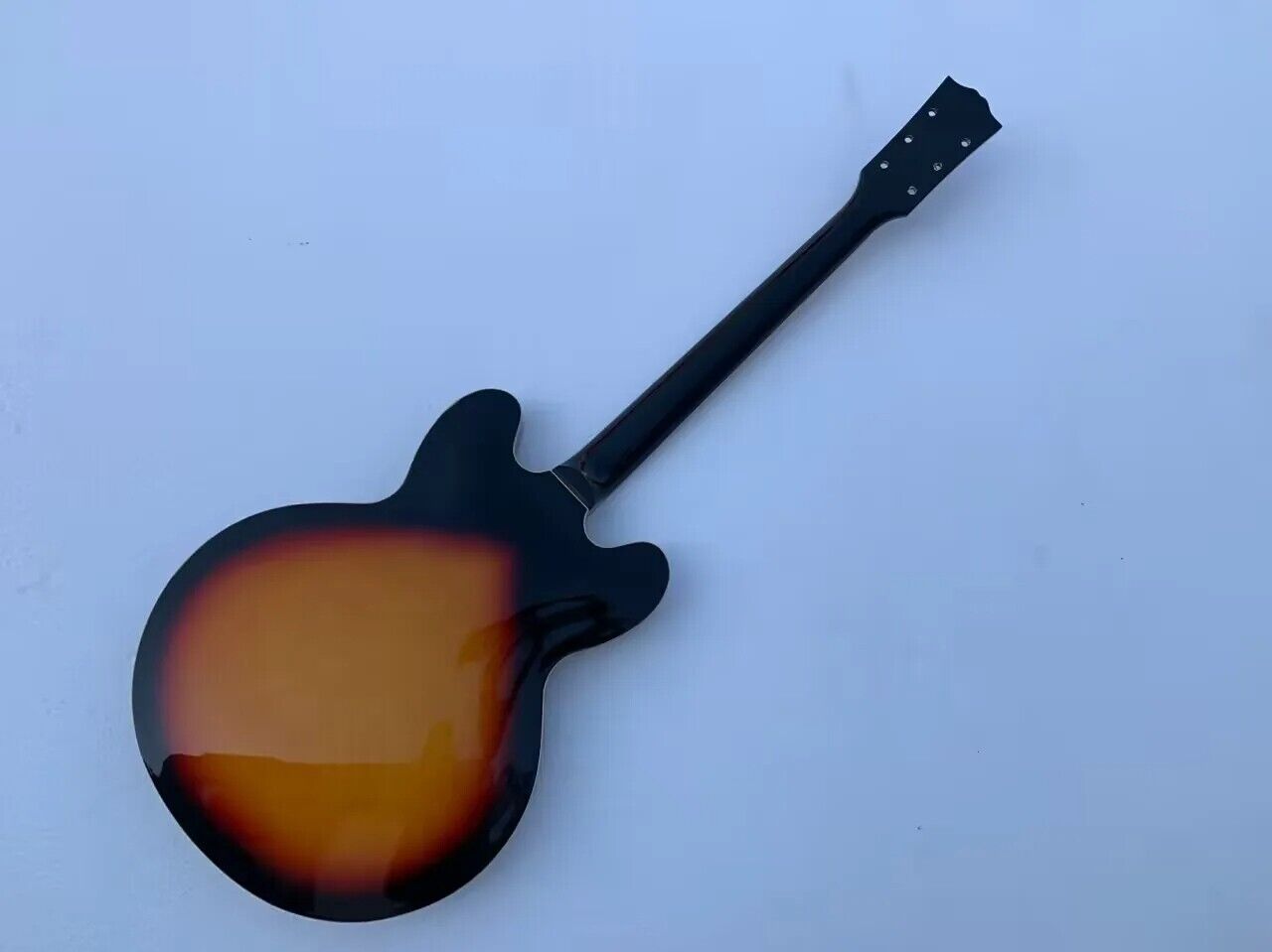 Maple Top Semi Hollow Jazz Guitar Body with Neck, Roewood Fingerboard
