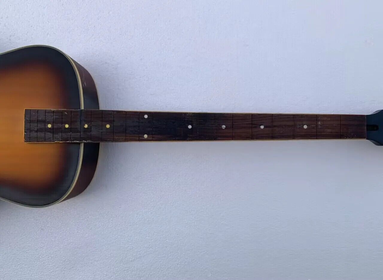 4 String Dobro Resonator Electric Bass, Maple Neck, Rosewood Fingerboard