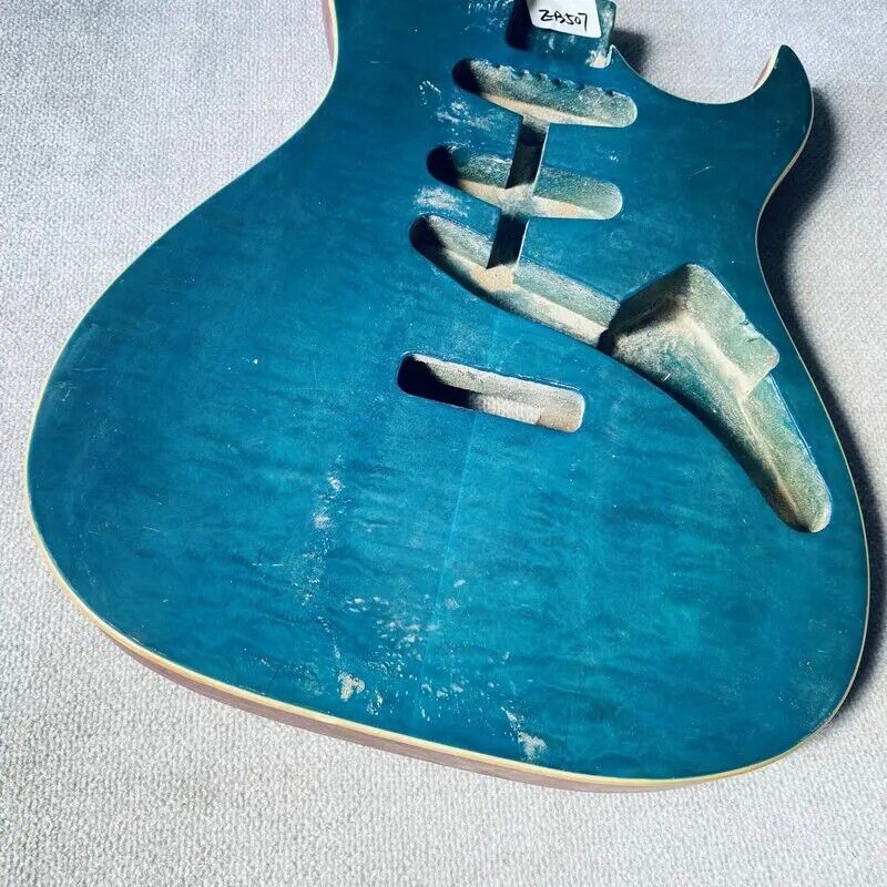 Quilted Maple Top Ash Wood SSS Guitar Body DIY Project
