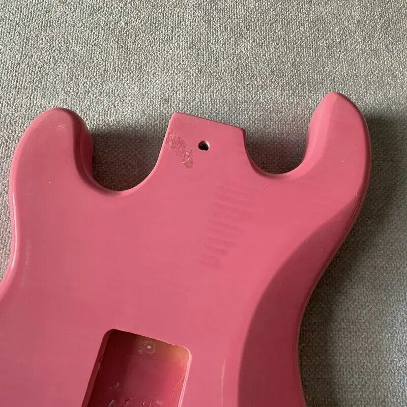 Pink Glossy Finish Guitar Basswood Body Fit Stratocaster ST