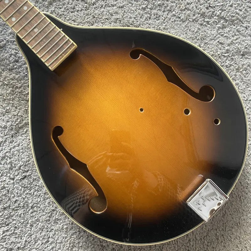 Sunburst 8 String Mandolin, Basswood Body, Maple Neck, Rosewood Fingerboard