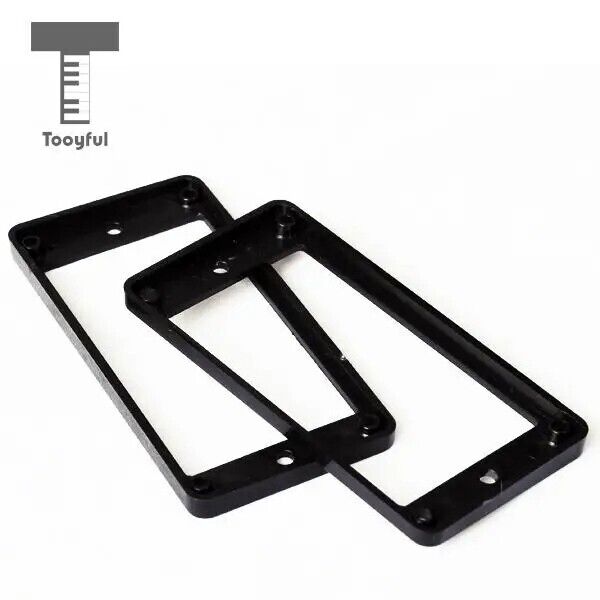 Black Guitar Flat Humbucker Pickup Rings For Washburn,Rogue,Ibanez,Fender,ESP