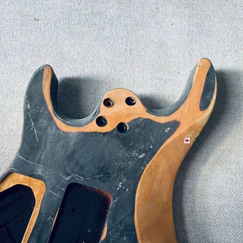 HSS Tiger Maple Top Guitar Okoume Wood Body DIY Project