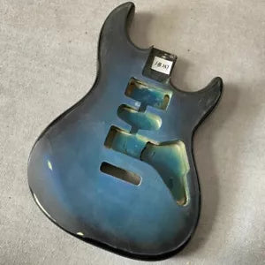 Blue Burst DIY Project Basswood Guitar Solid Body Fit Stratocaster Strat
