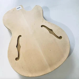 Single Cut Hollow Jazz Guitar Unfinished Body DIY Project