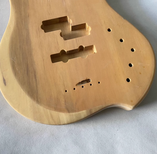 Basswood 4 String Electric Bass Body DIY Project