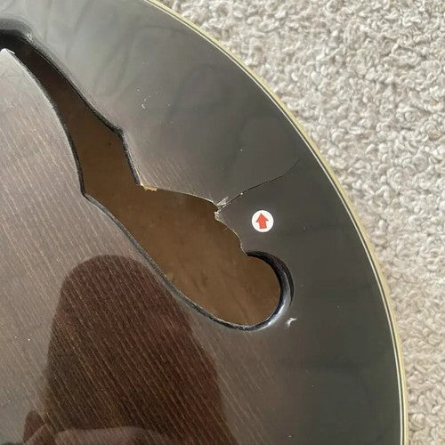 Sunburst 8 String Banjo Guitar, Maple Neck, Rosewood Fingerboard
