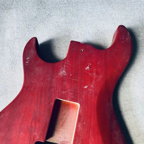 Quilted Maple Top Ash Wood SSS Guitar Body DIY Project