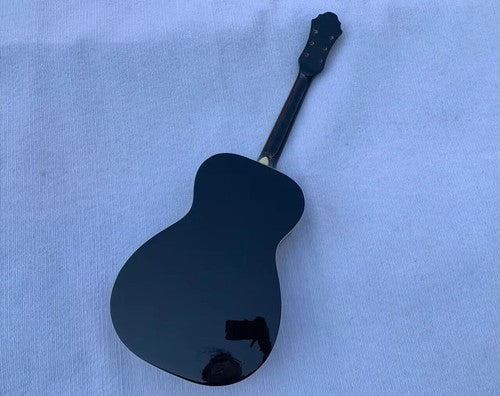 Black Glossy Finish Dobro Resonator Guitar, Maple Neck, Rosewood Fingerboard DIY