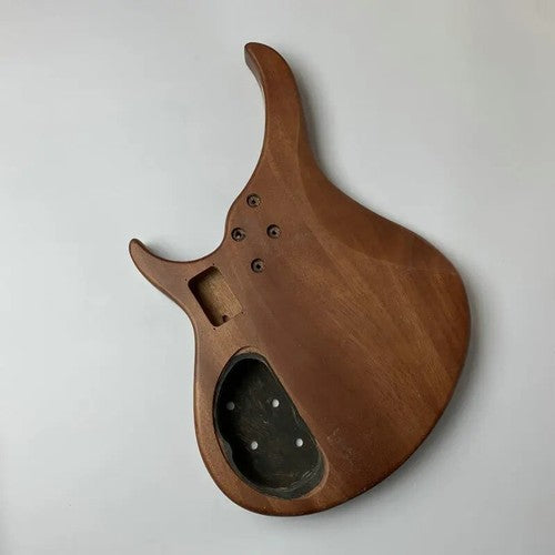 Mahogany Wood Electric Bass Body with Wenge Wood Top