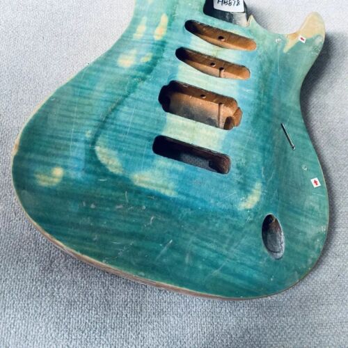 HSS Tiger Maple Top Guitar Okoume Wood Body DIY Project