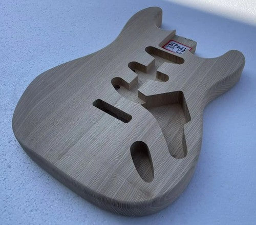 SSS Unfinished Ash Wood Guitar Body Fit Strat Stratocaster