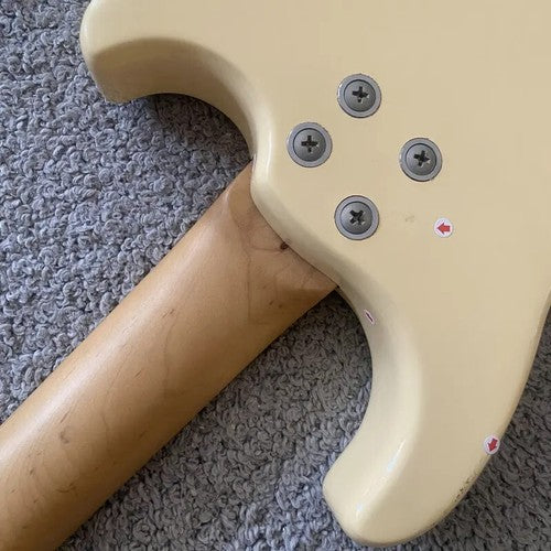 Cream Left Handed 6 String Mandolin Guitar, Maple Neck and Fingerboard