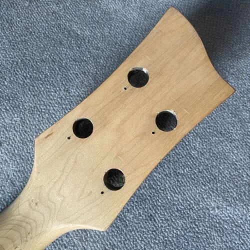 Maple Wood 4 String Electric Bass Neck, Mahogany Body DIY Project