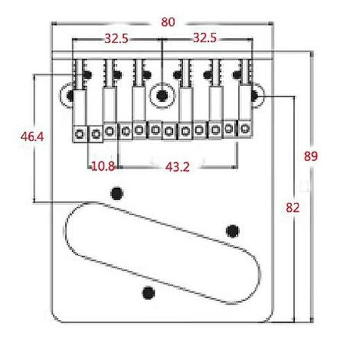 Chrome Top Load Guitar Ashtray Fixed Bridge Fit Telecaster Tele