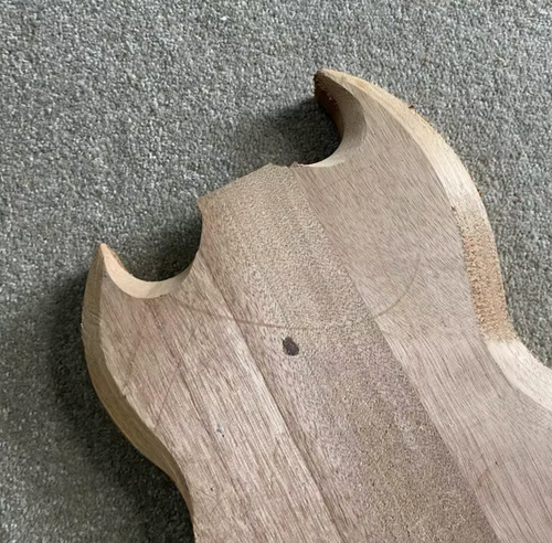 HHH Mahogany Wood Unfinished Guitar Body Fit SG Guitars