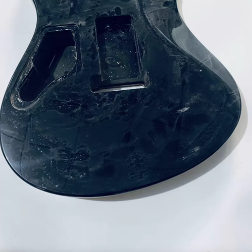 Red HH Tiger Maple Top Mahogany Guitar Body DIY Project