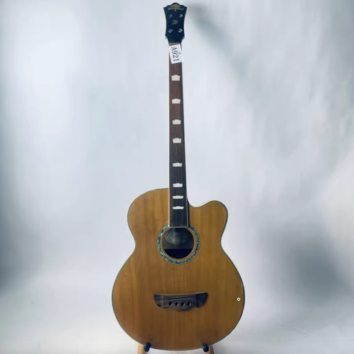 Dreambow 4 String Acoustic Electric Bass, Spruce Top Body, Rosewood Fingerboard