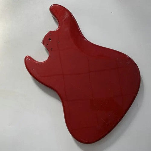 Red Okoume Wood 4 String Electric Bass Body Fit Jazz Bass