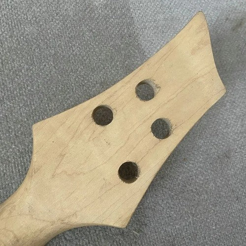 Maple Wood Electric Bass 4 String Neck, Rosewood Fingerboard 24 Frets