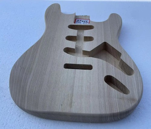 SSS Unfinished Ash Wood Guitar Body Fit Strat Stratocaster