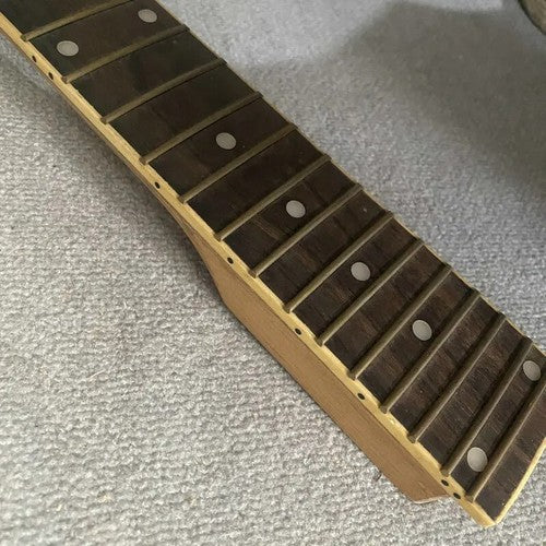 Grey Maple Wood Electric Guitar Neck, Rosewood 24 Frets Fingerboard