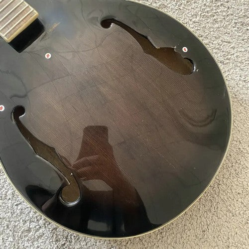 Sunburst 8 String Banjo Guitar, Maple Neck, Rosewood Fingerboard