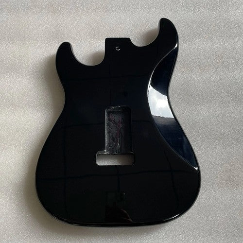 Metallic Black Poplar Wood HSH Guitar Body with Double Locking Bridge Fit Strat