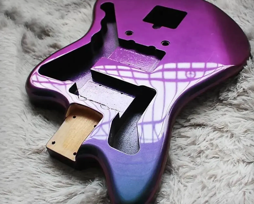 Alder Wood Guitar Body in Chameleon Green Finish Fit Jazzmaster Guitars