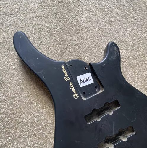 Black Harley Benton 4 String Bass Basswood Body DIY Project