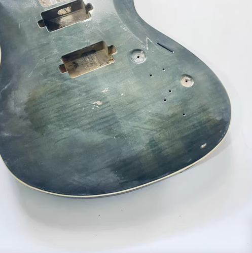 HH Basswood DIY Project Guitar Body with Tiger Maple Top