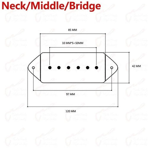 Epiphone Guitar DogEar P90 Pickups Set Fit Epiphone Casino,Riviera Guitars