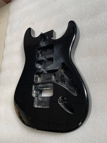 Metallic Black Poplar Wood HSH Guitar Body with Double Locking Bridge Fit Strat