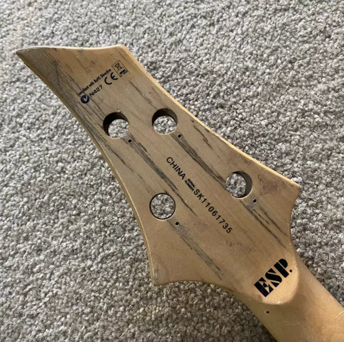 ESP LTD F-154 Maple Wood 4 String Bass Neck, Rosewood 24 Frets Fingerboard