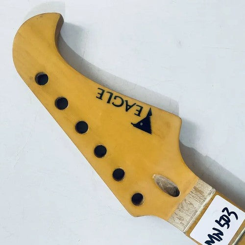 Eacle Yellow Custom Guitar Maple Wood Neck and Maple 22 Frets Fingerboard