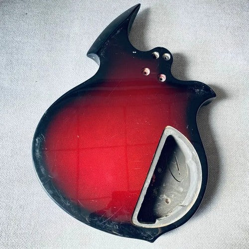 Red Burst Left Handed Guitar Basswood Body HH