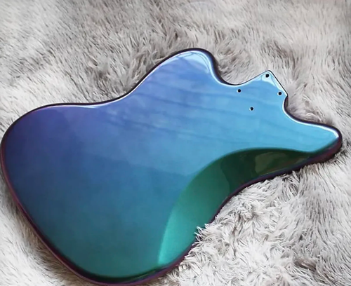 Alder Wood Guitar Body in Chameleon Green Finish Fit Jazzmaster Guitars