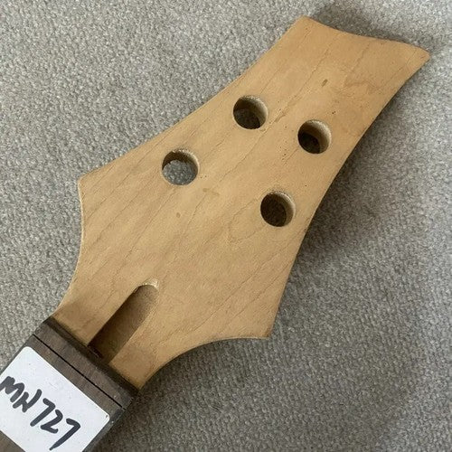 Maple Wood Electric Bass 4 String Neck, Rosewood Fingerboard 24 Frets